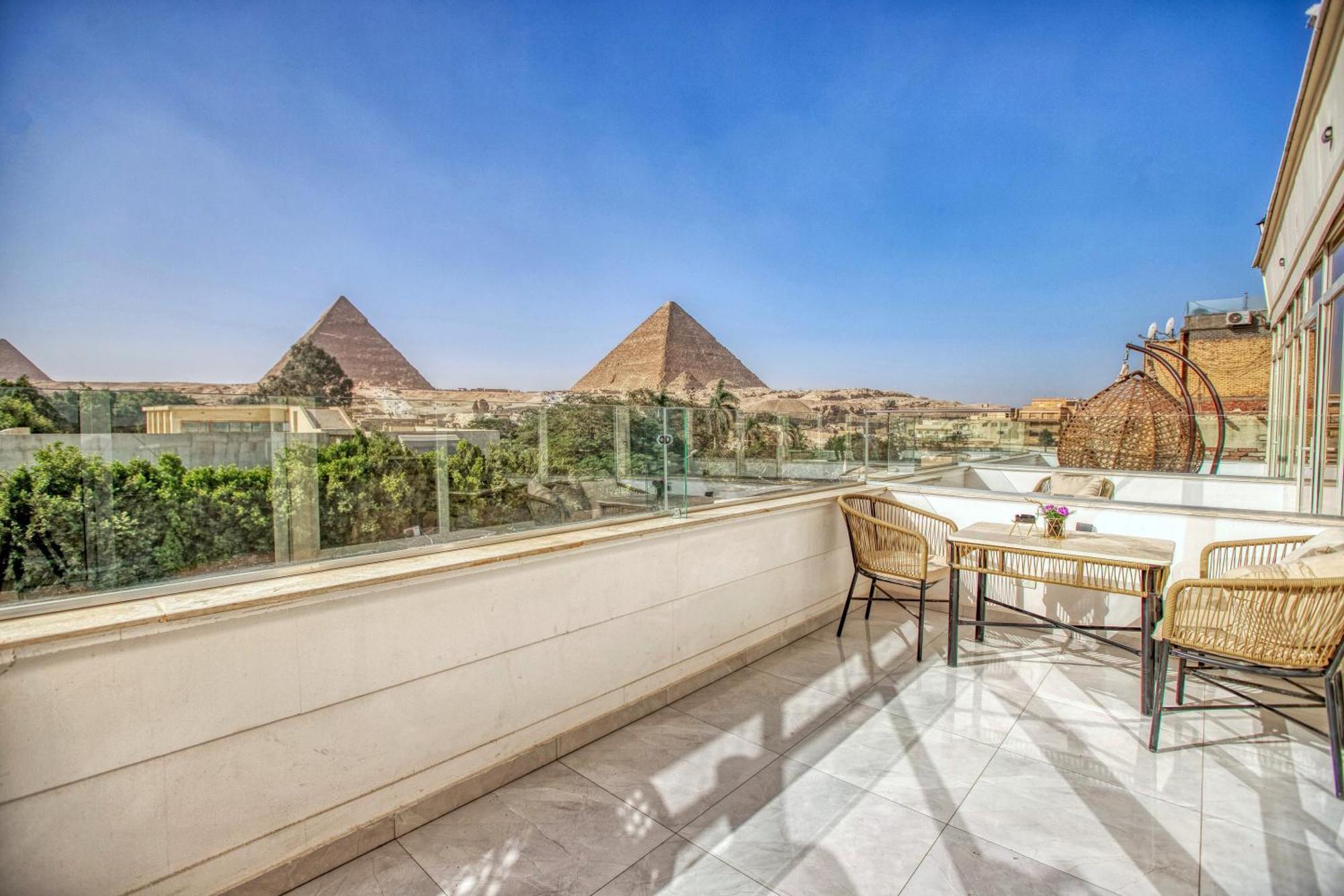Tree Lounge Pyramids View Inn , Sphinx Giza Kafret el-Gabal Eksteriør bilde