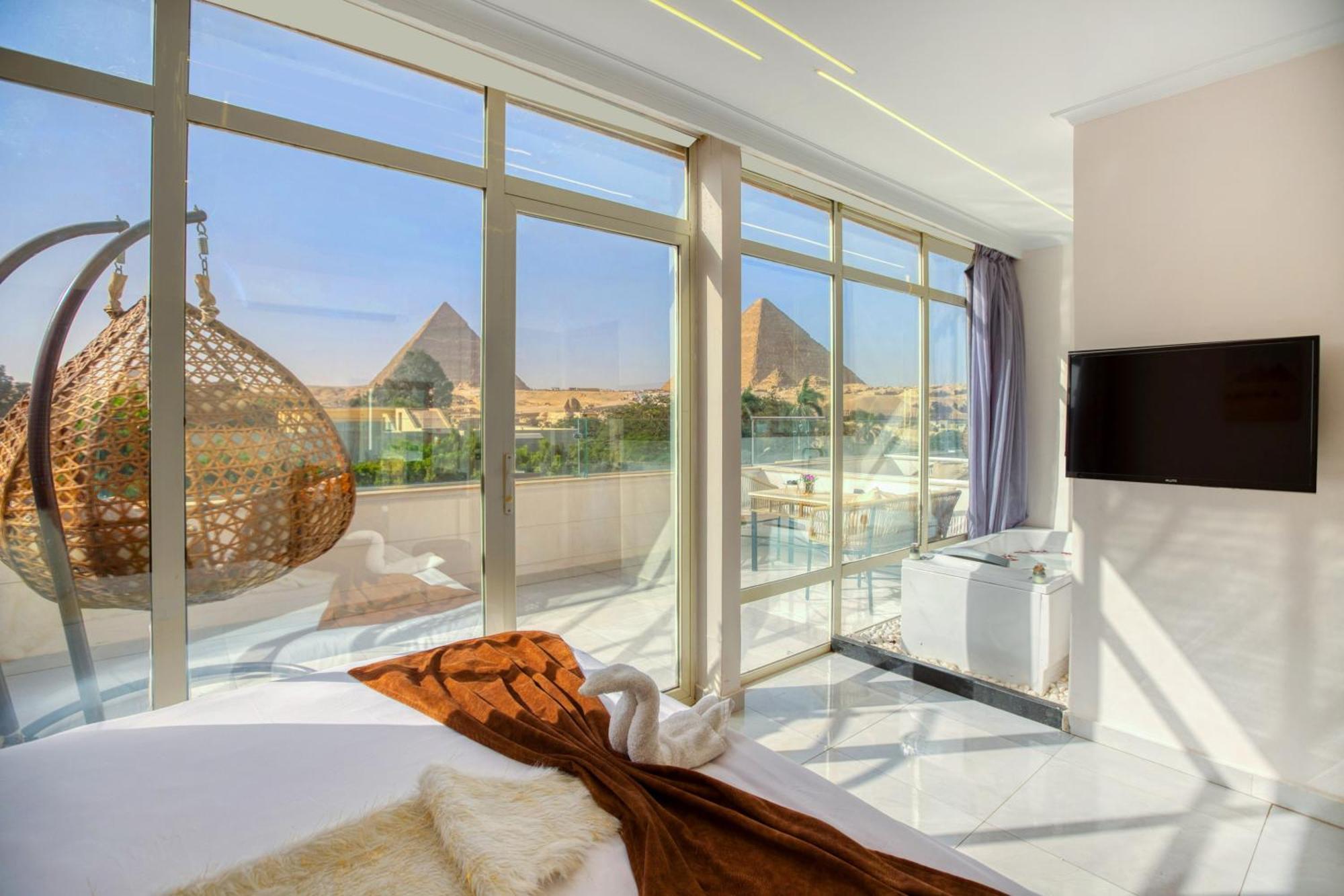 Tree Lounge Pyramids View Inn , Sphinx Giza Kafret el-Gabal Eksteriør bilde