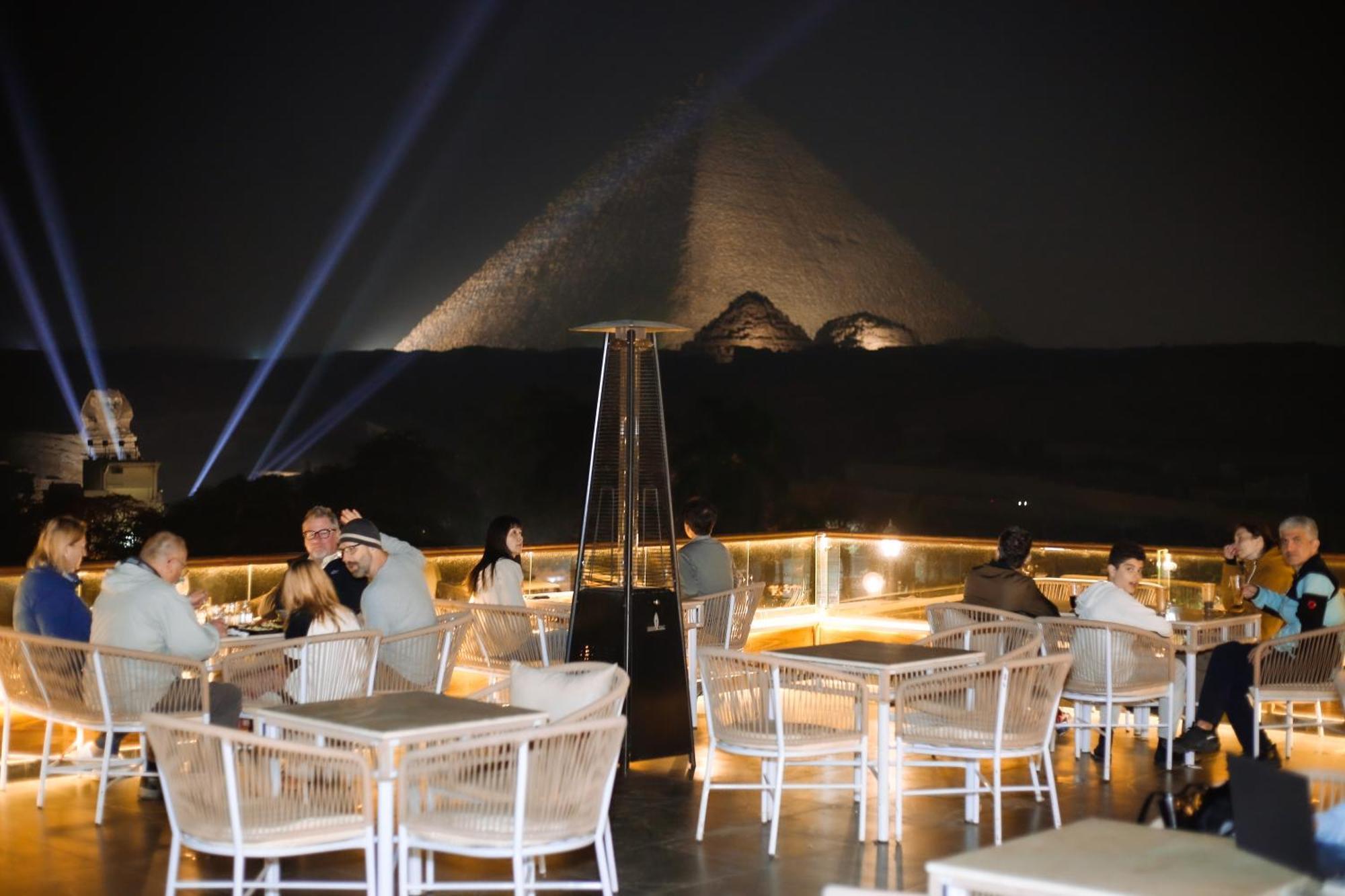 Tree Lounge Pyramids View Inn , Sphinx Giza Kafret el-Gabal Eksteriør bilde