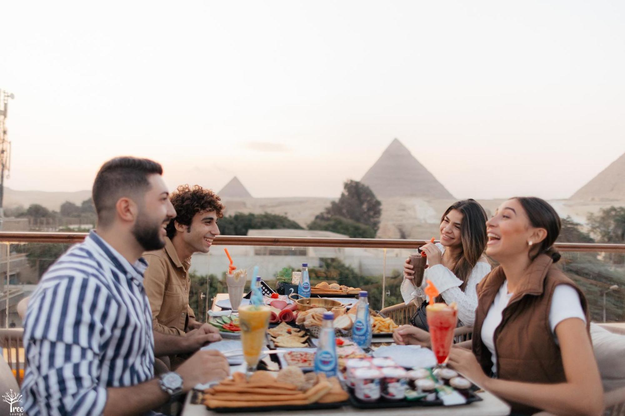 Tree Lounge Pyramids View Inn , Sphinx Giza Kafret el-Gabal Eksteriør bilde